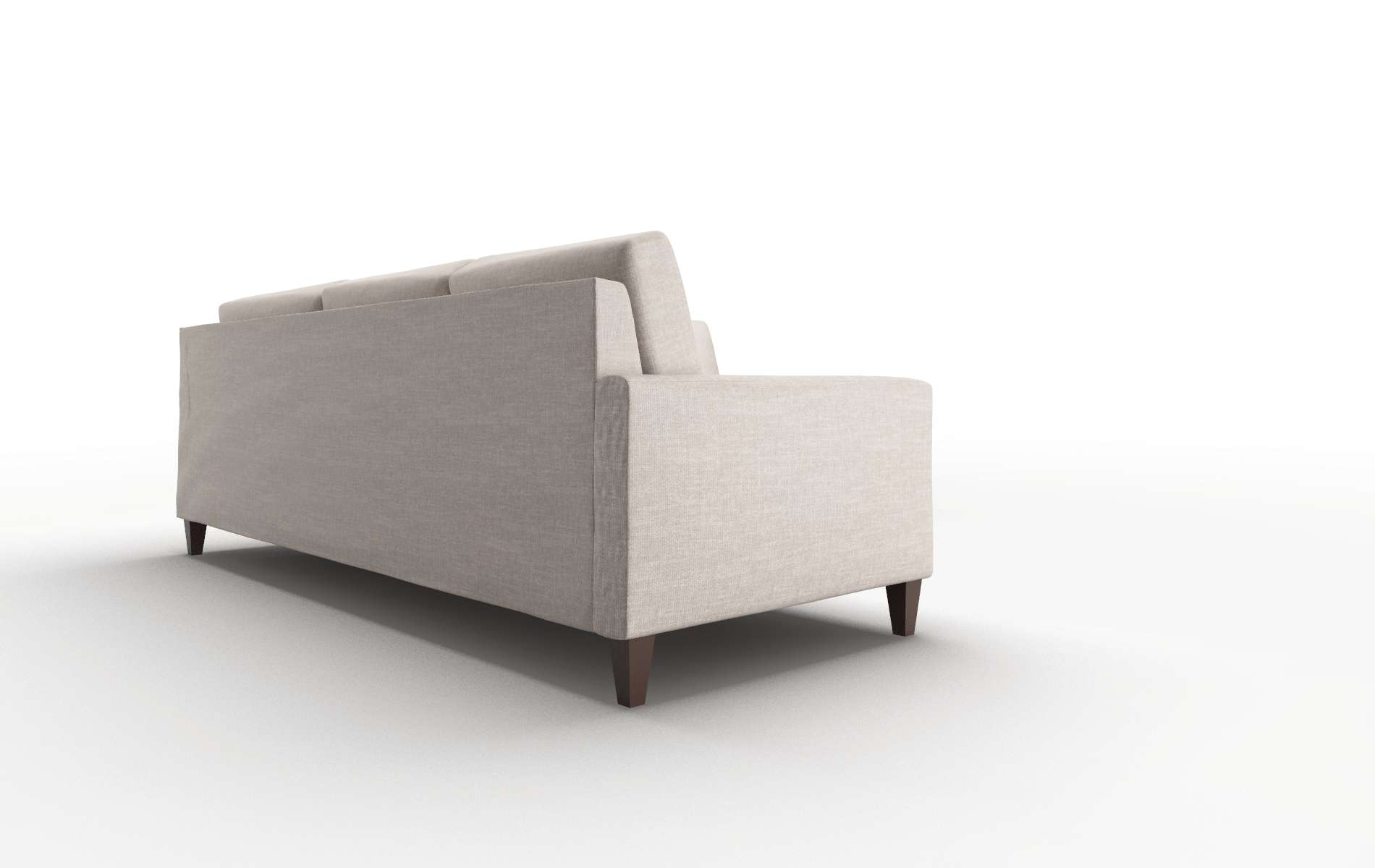 Cannes Clyde Dolphin Sectional espresso legs 3