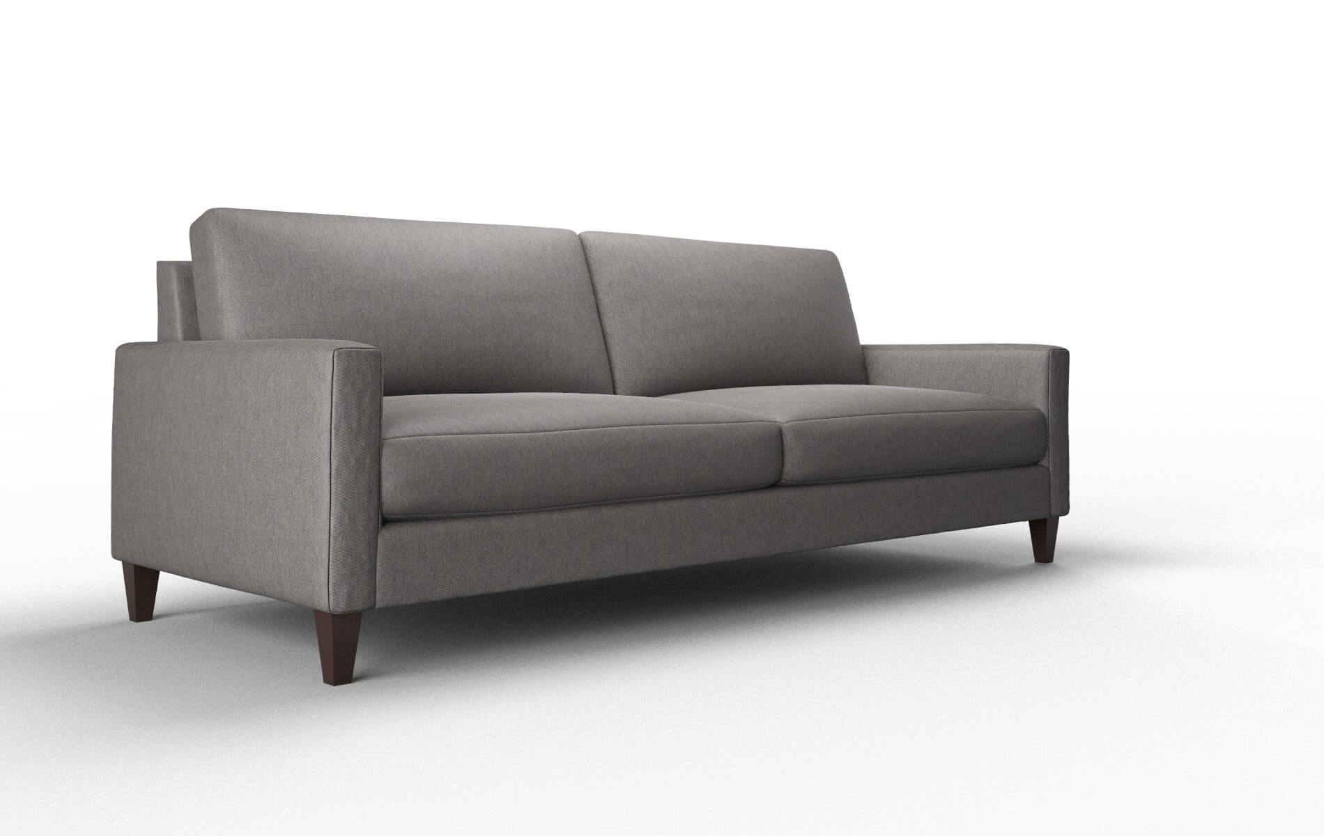 Cannes Cosmo Charcoal Sofa espresso legs 2