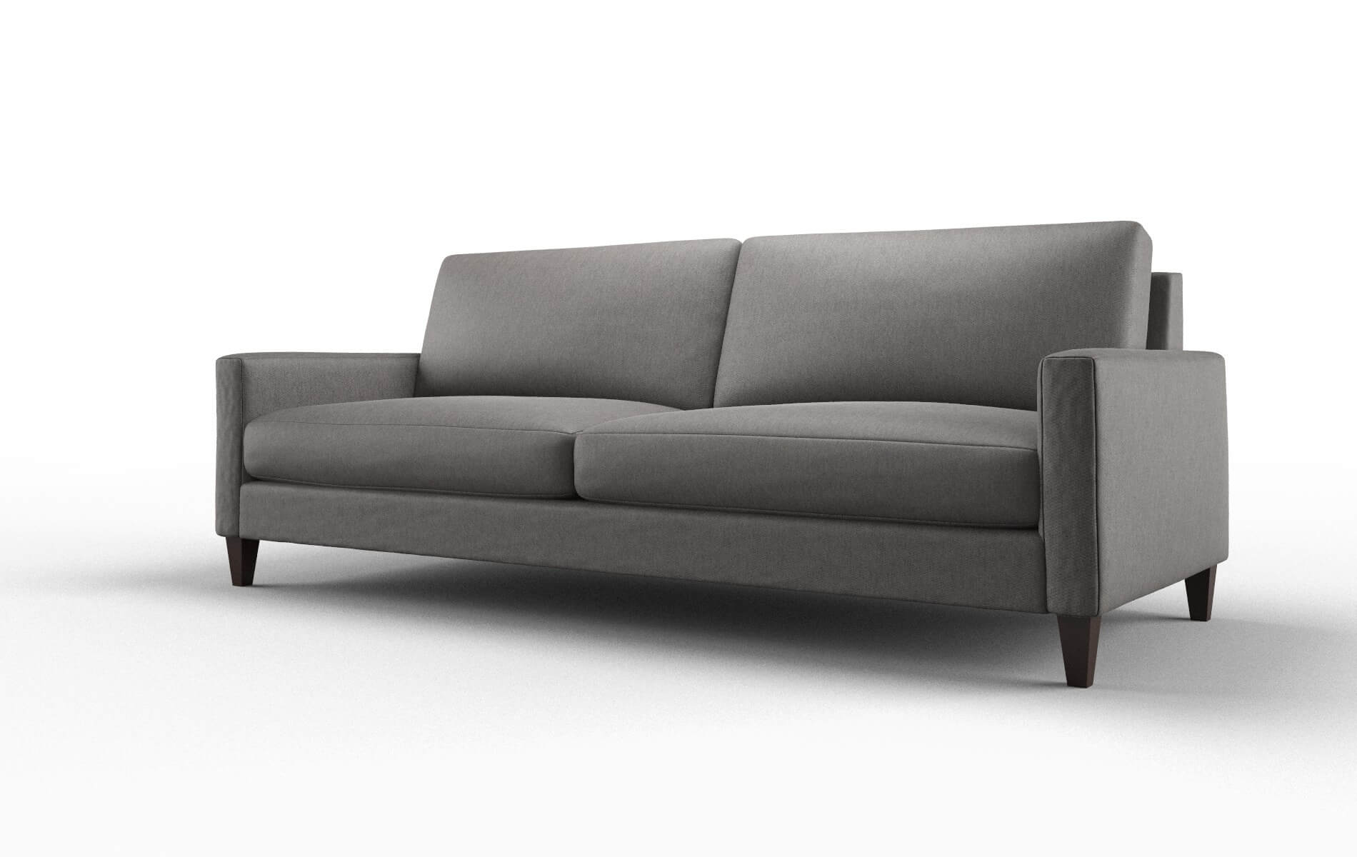 Cannes Cosmo Charcoal Sofa espresso legs 4