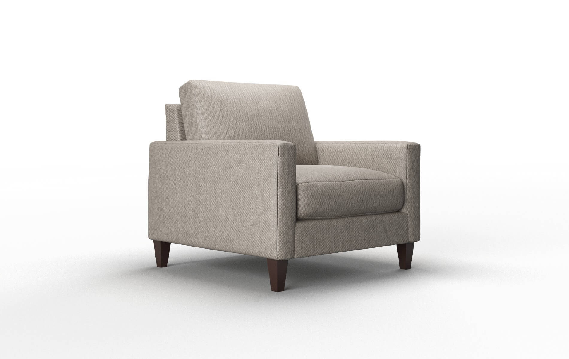 Cannes Cosmo Taupe Chair espresso legs 2
