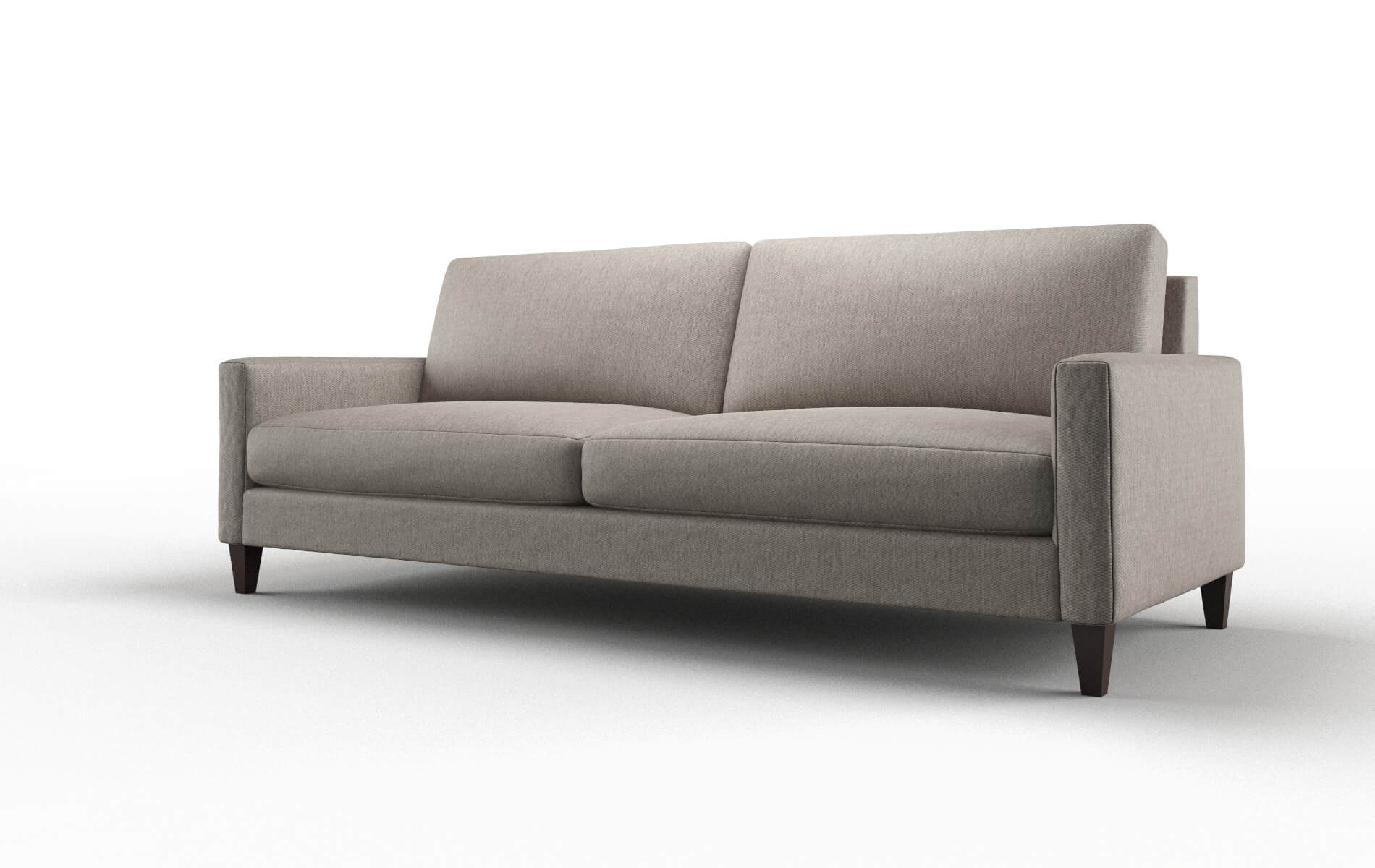 Cannes Cosmo Taupe Sofa espresso legs 4