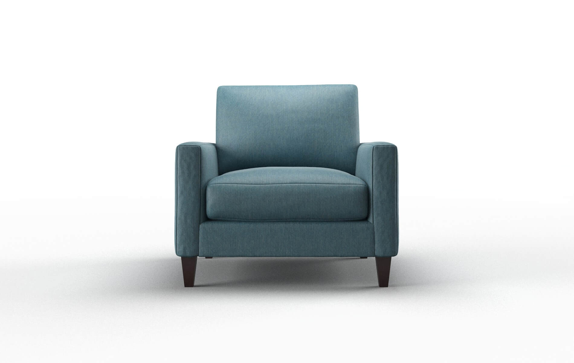 Cannes Cosmo Teal Chair espresso legs 1