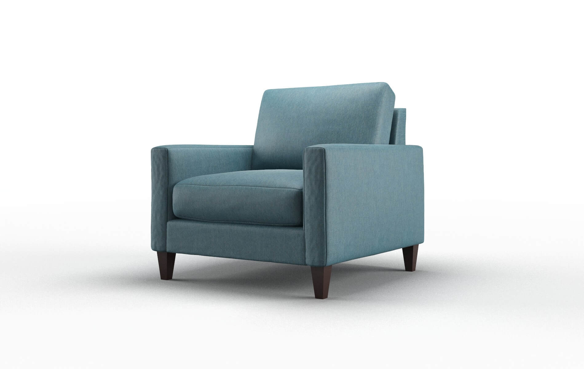 Cannes Cosmo Teal Chair espresso legs 4