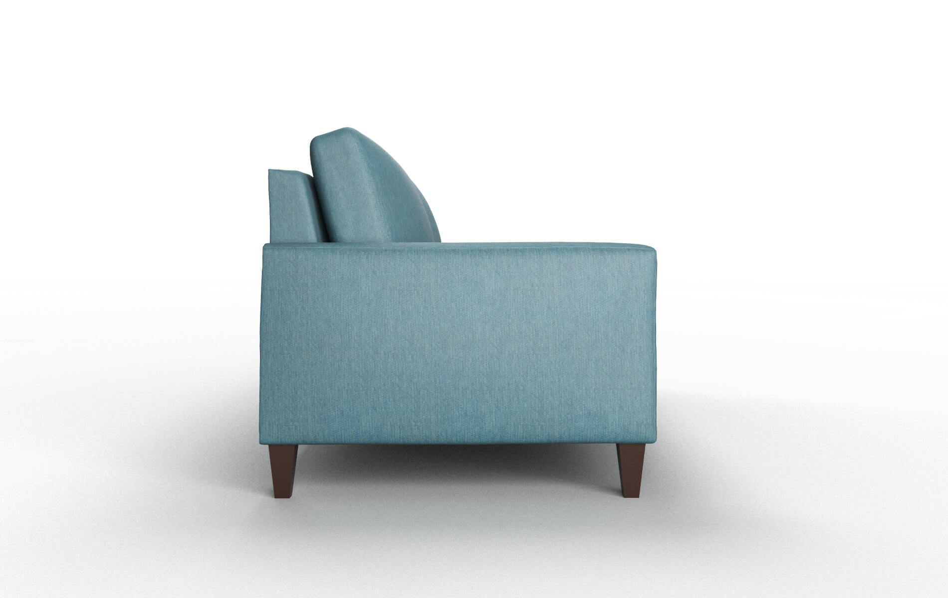 Cannes Cosmo Teal Sofa espresso legs 3