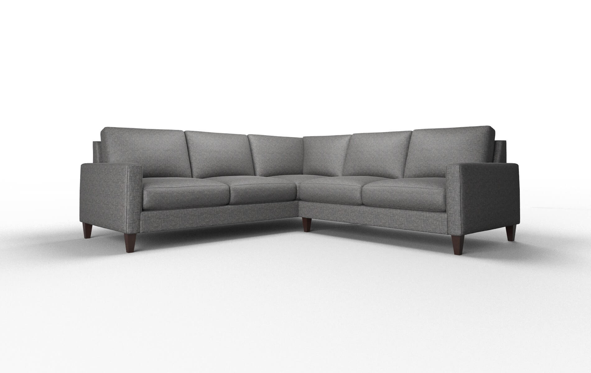 Cannes Curious Eclipse Sectional espresso legs 1