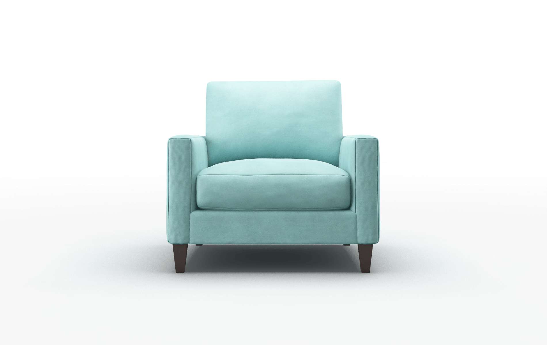 Cannes Curious Turquoise Chair espresso legs 1