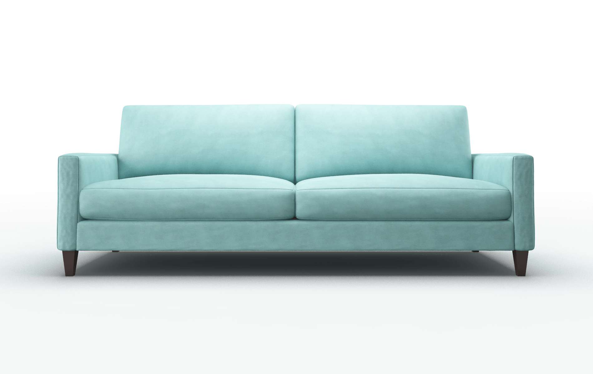 Cannes Curious Turquoise chair espresso legs