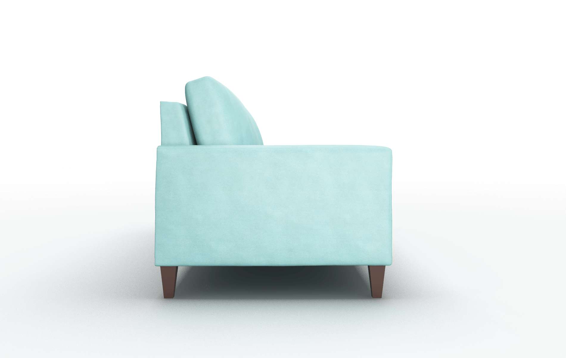 Cannes Curious Turquoise Sofa espresso legs 3