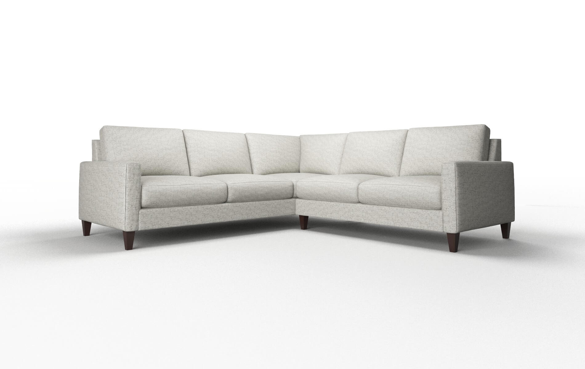 Cannes Derby Ash Sectional espresso legs 1