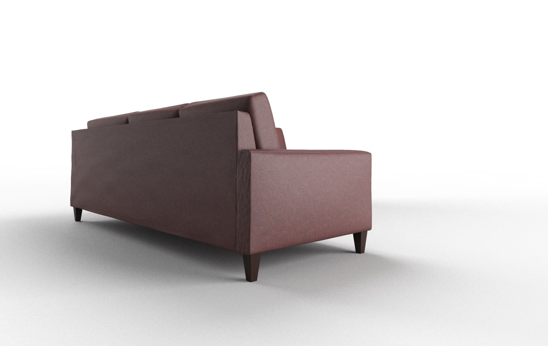 Cannes Derby Berry Sectional espresso legs 3