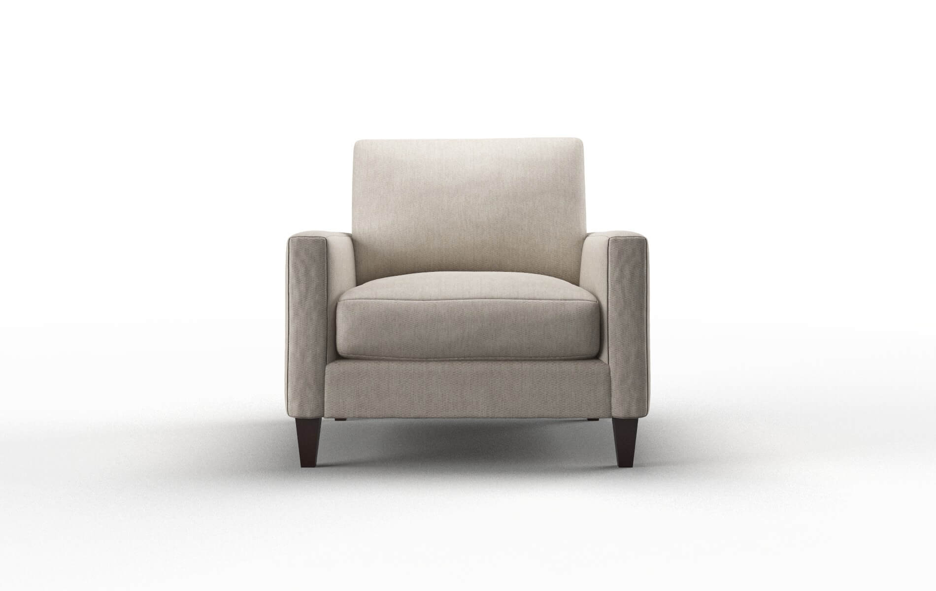 Cannes Derby Linen Chair espresso legs 1