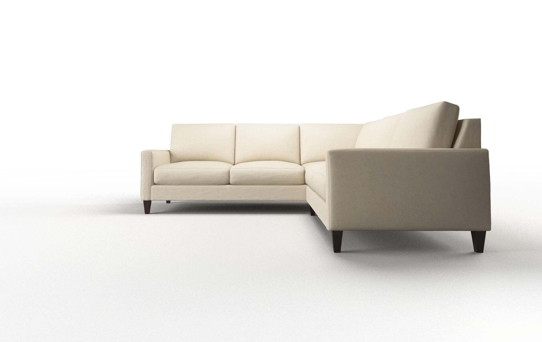 Cannes Dream_d Almond Sectional espresso legs 5