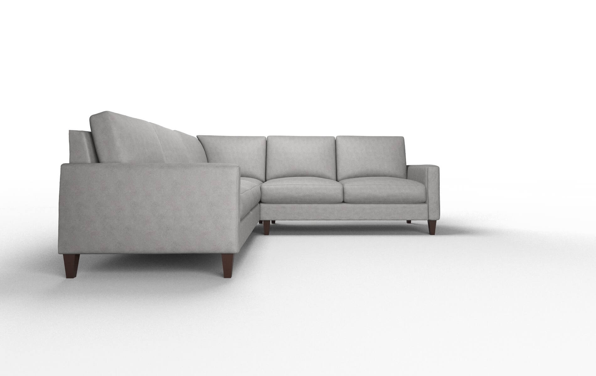 Cannes Dream_d Charcoal Sectional espresso legs 2