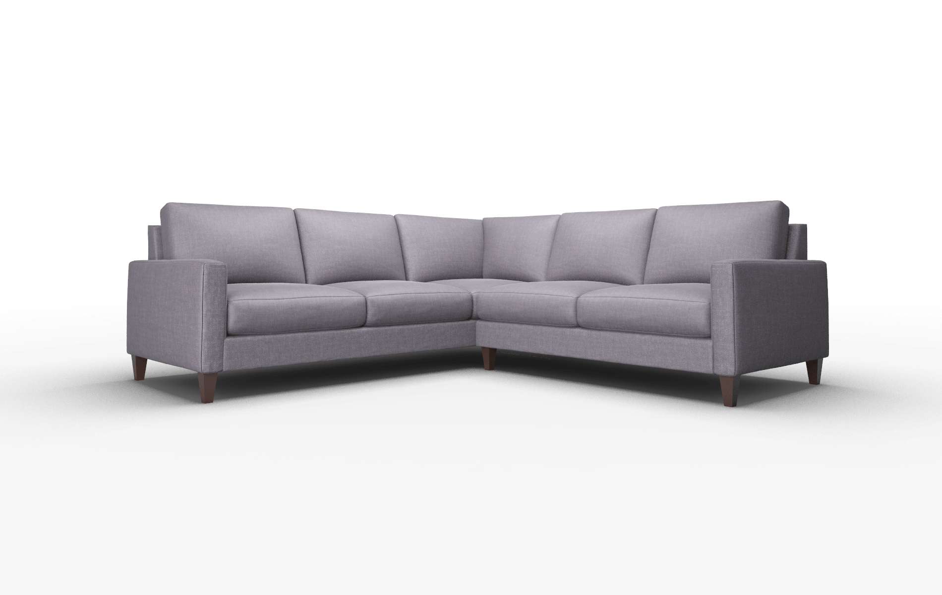 Cannes Durham Ink Sectional espresso legs