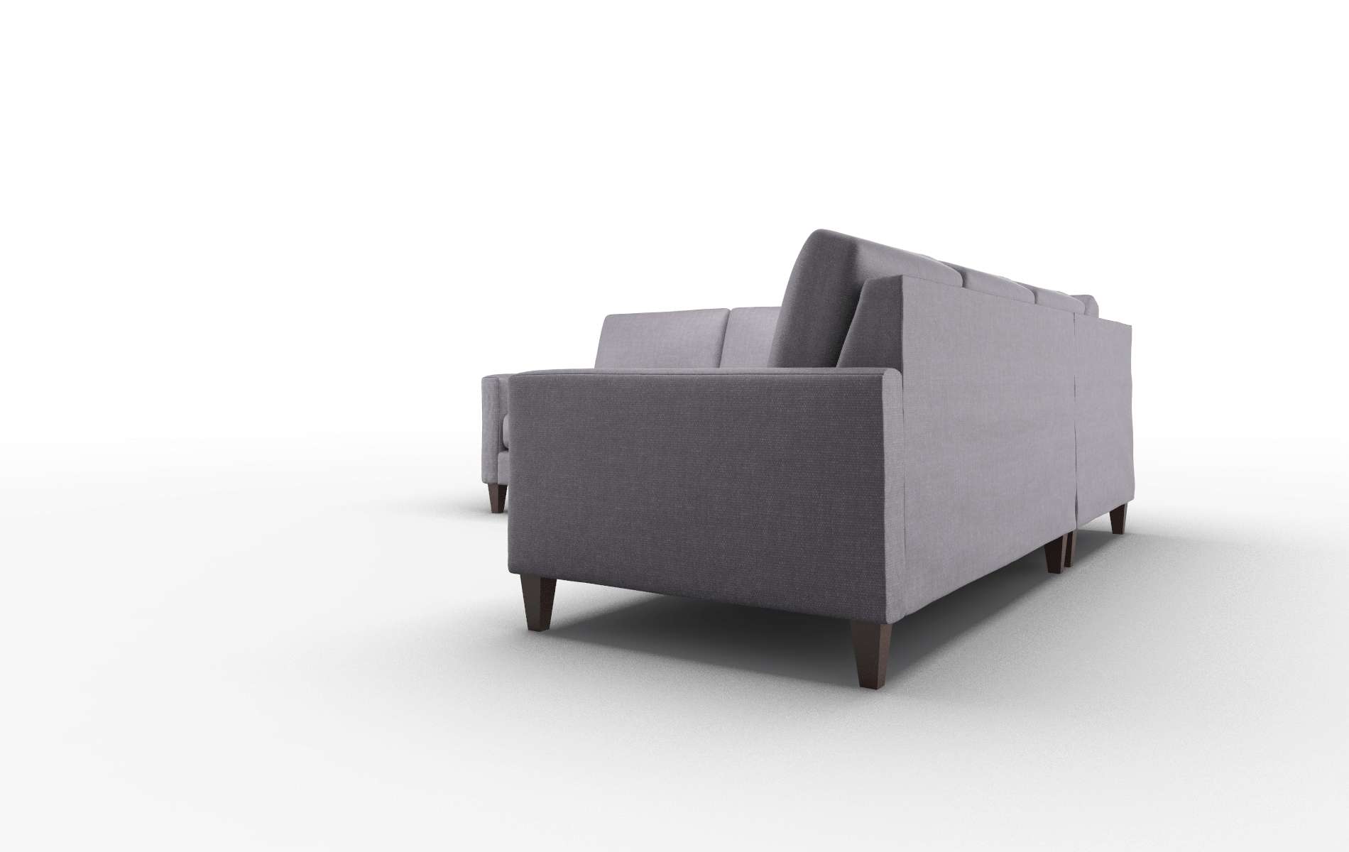 Cannes Durham Ink Sectional espresso legs 4