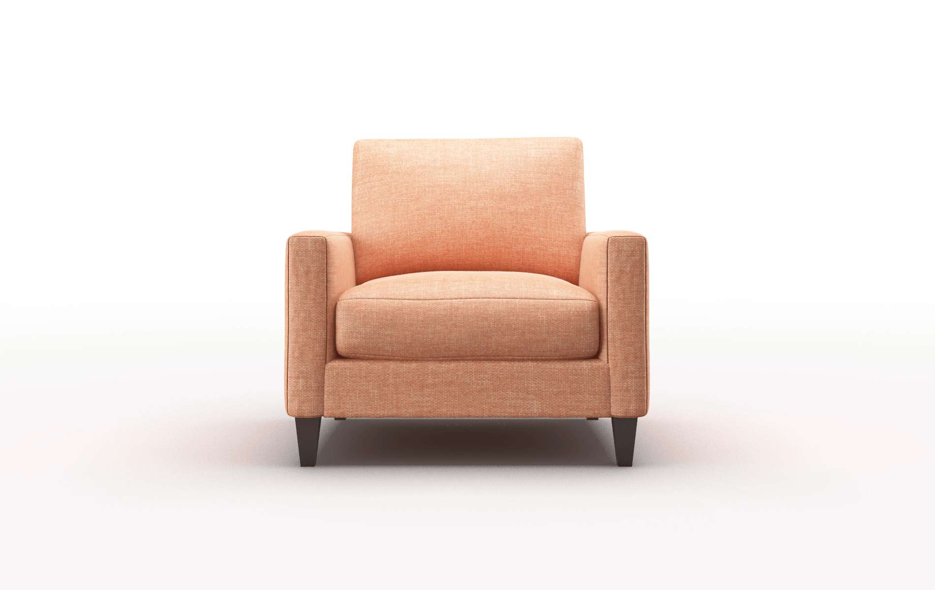 Cannes Durham Tangerine chair espresso legs