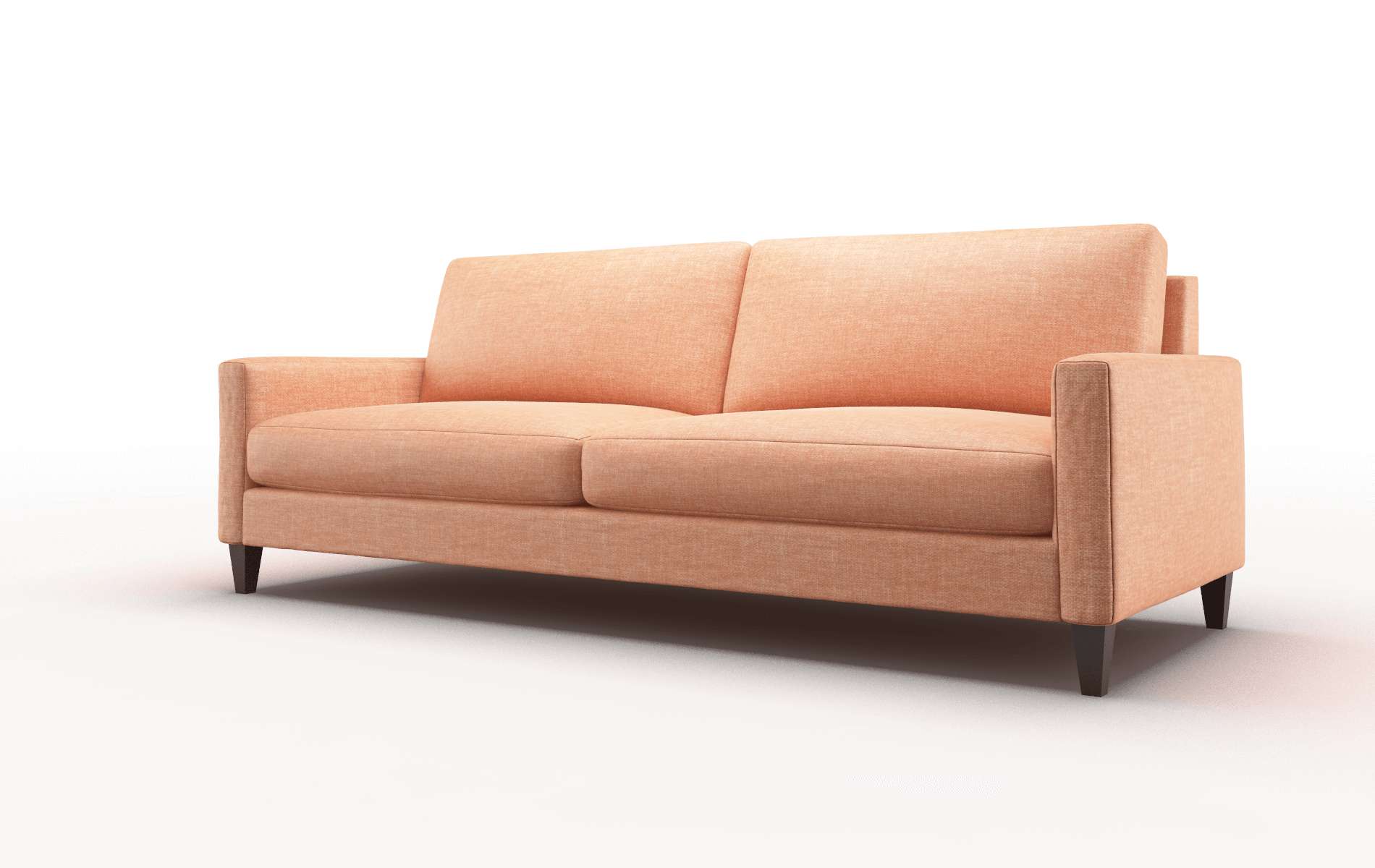 Cannes Durham Tangerine Sofa espresso legs 4