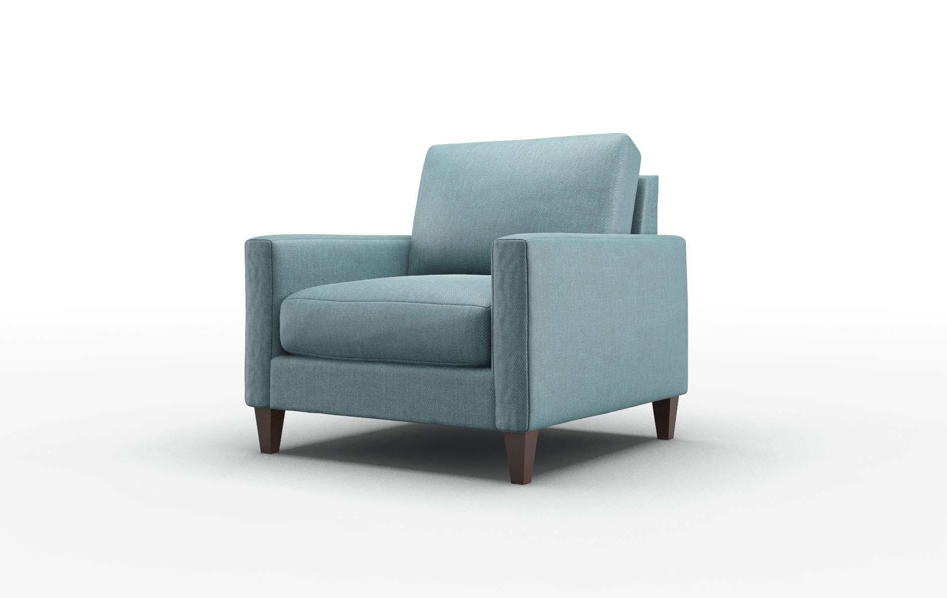 Cannes Elliot Teal Chair espresso legs 4