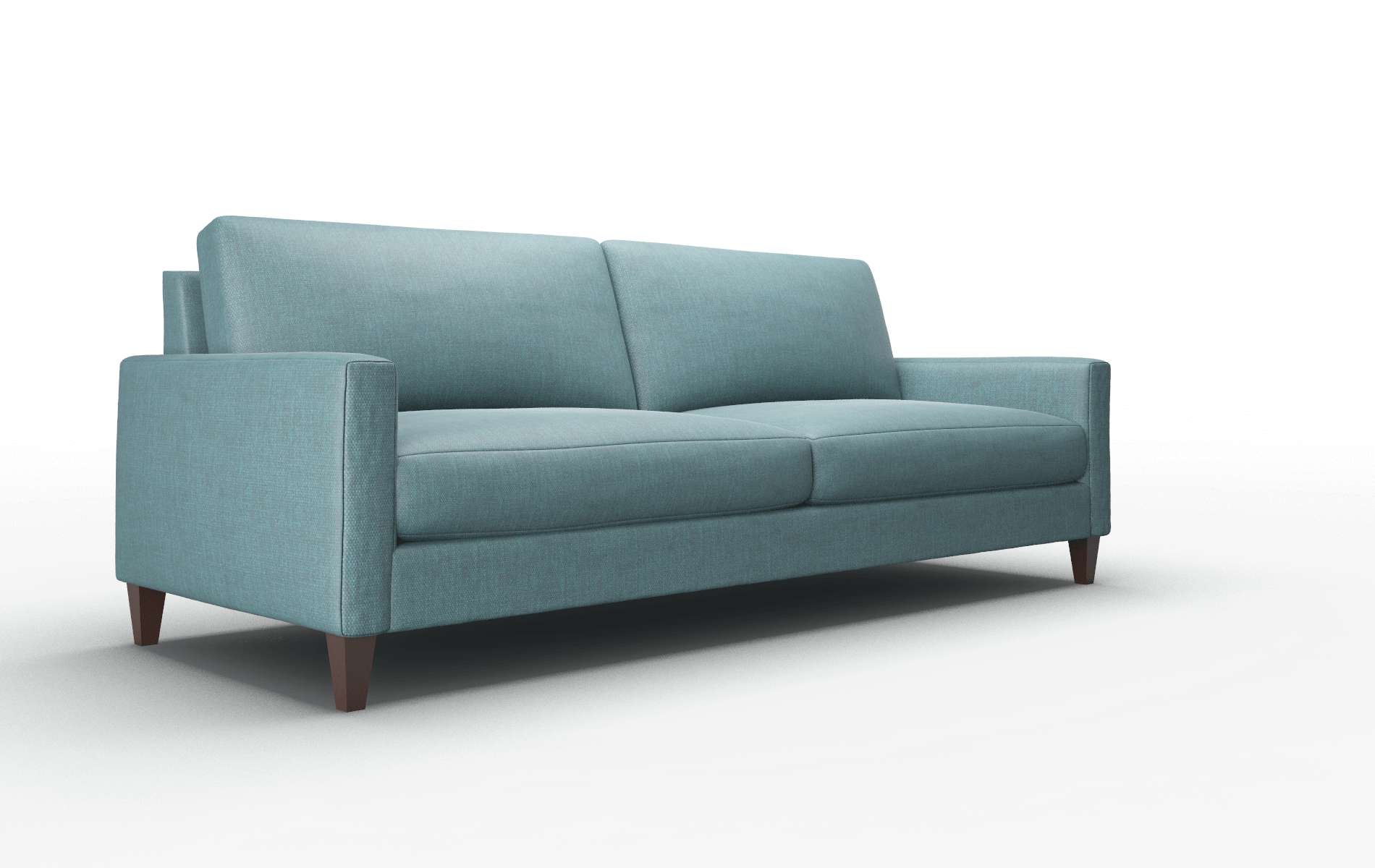 Cannes Elliot Teal Sofa espresso legs 2
