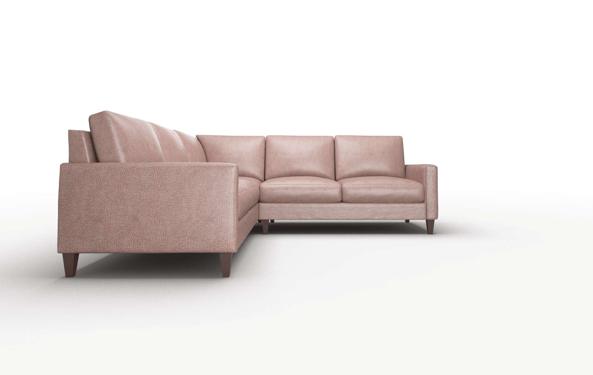 Cannes Ford Brown Sectional espresso legs 2