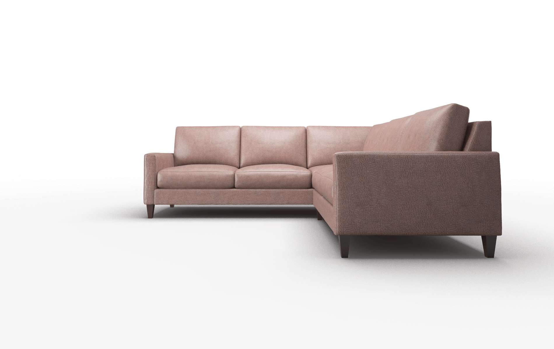Cannes Ford Brown Sectional espresso legs 5