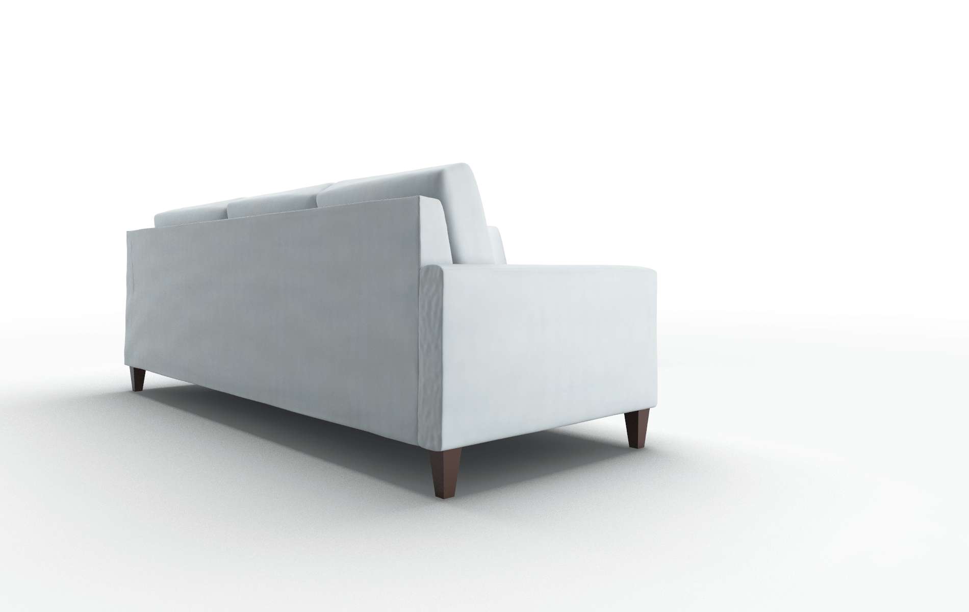 Cannes Hathaway Aqua Sectional espresso legs 3