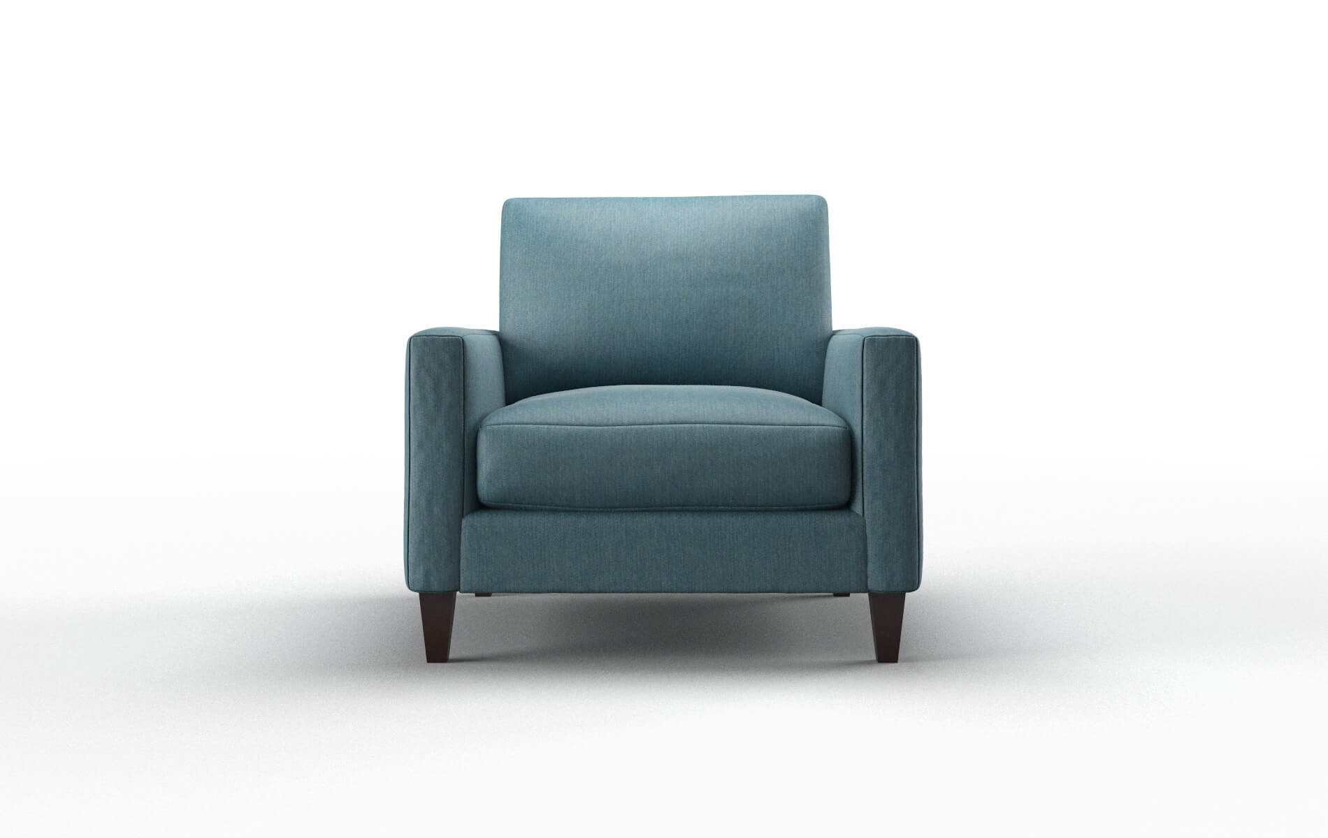 Cannes Hepburn Teal Chair espresso legs 1