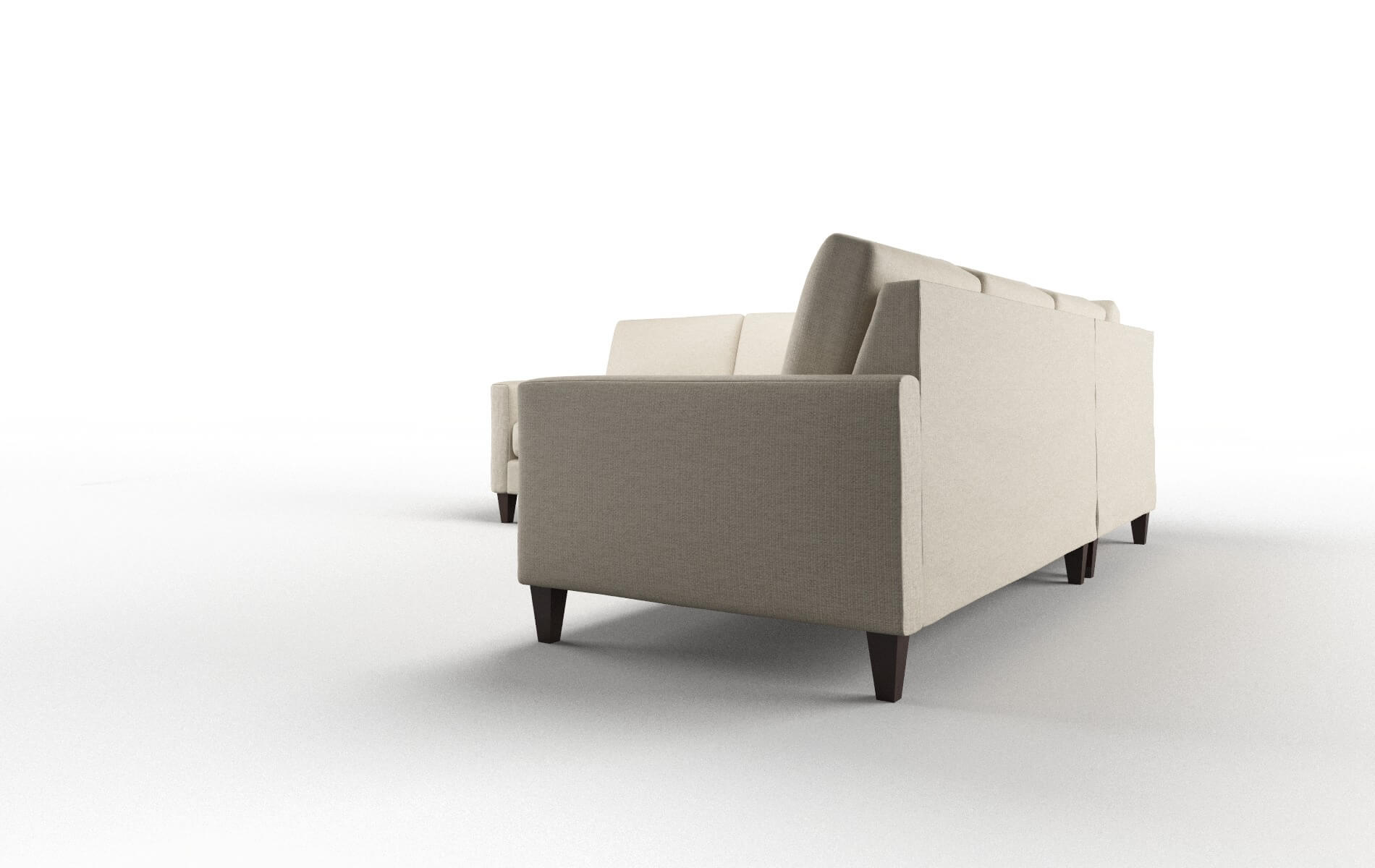 Cannes Insight Barley Sectional espresso legs 4