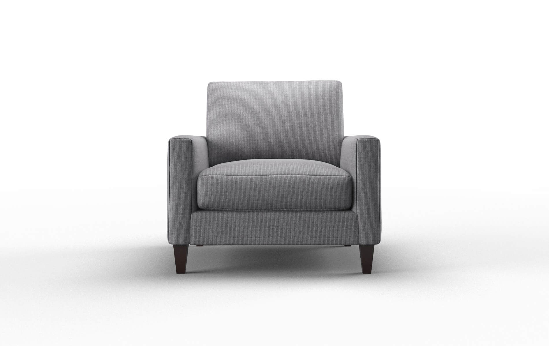 Cannes Insight Denim Chair espresso legs 1