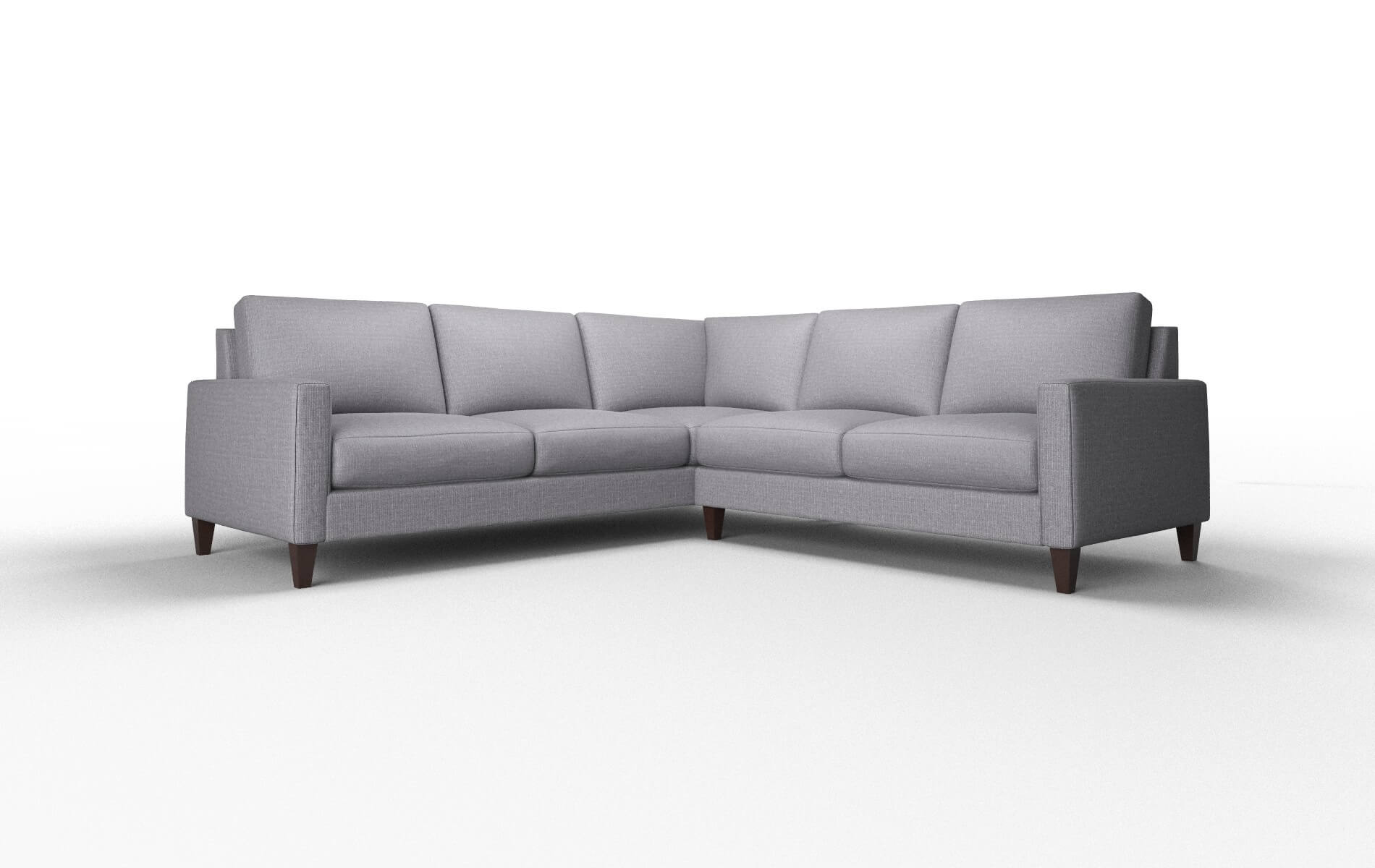 Cannes Insight Denim Sectional espresso legs 1