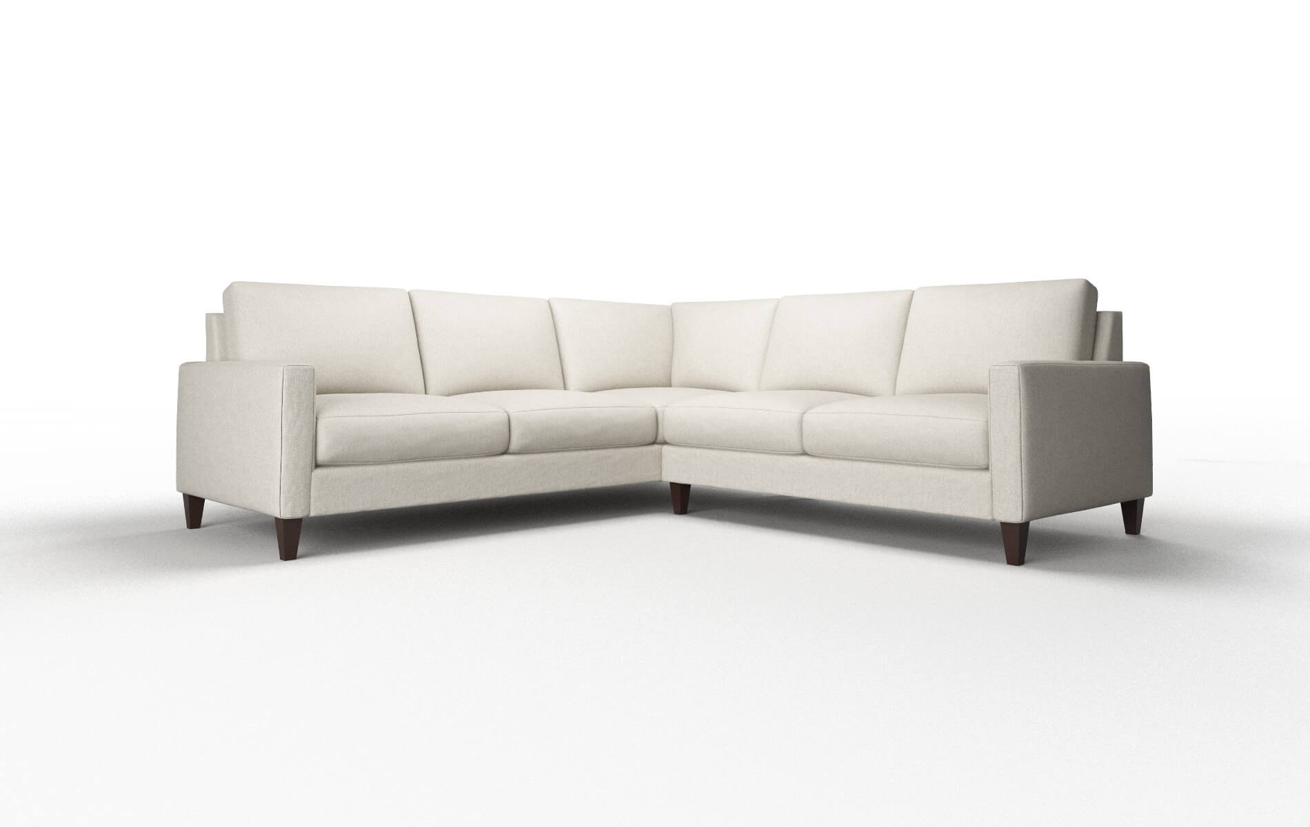 Cannes Insight Dove Sectional espresso legs 1