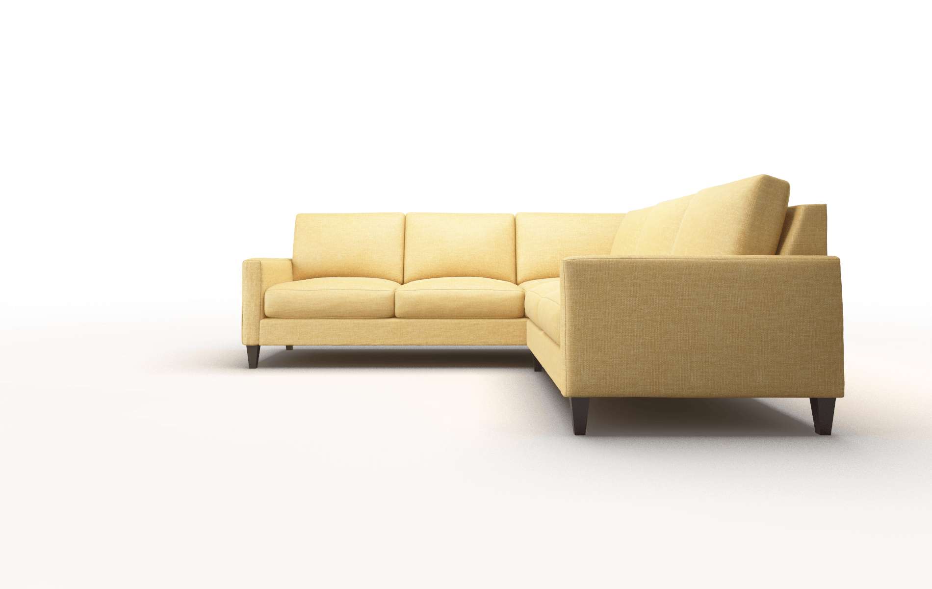 Cannes Keylargo Honey Sectional espresso legs 5