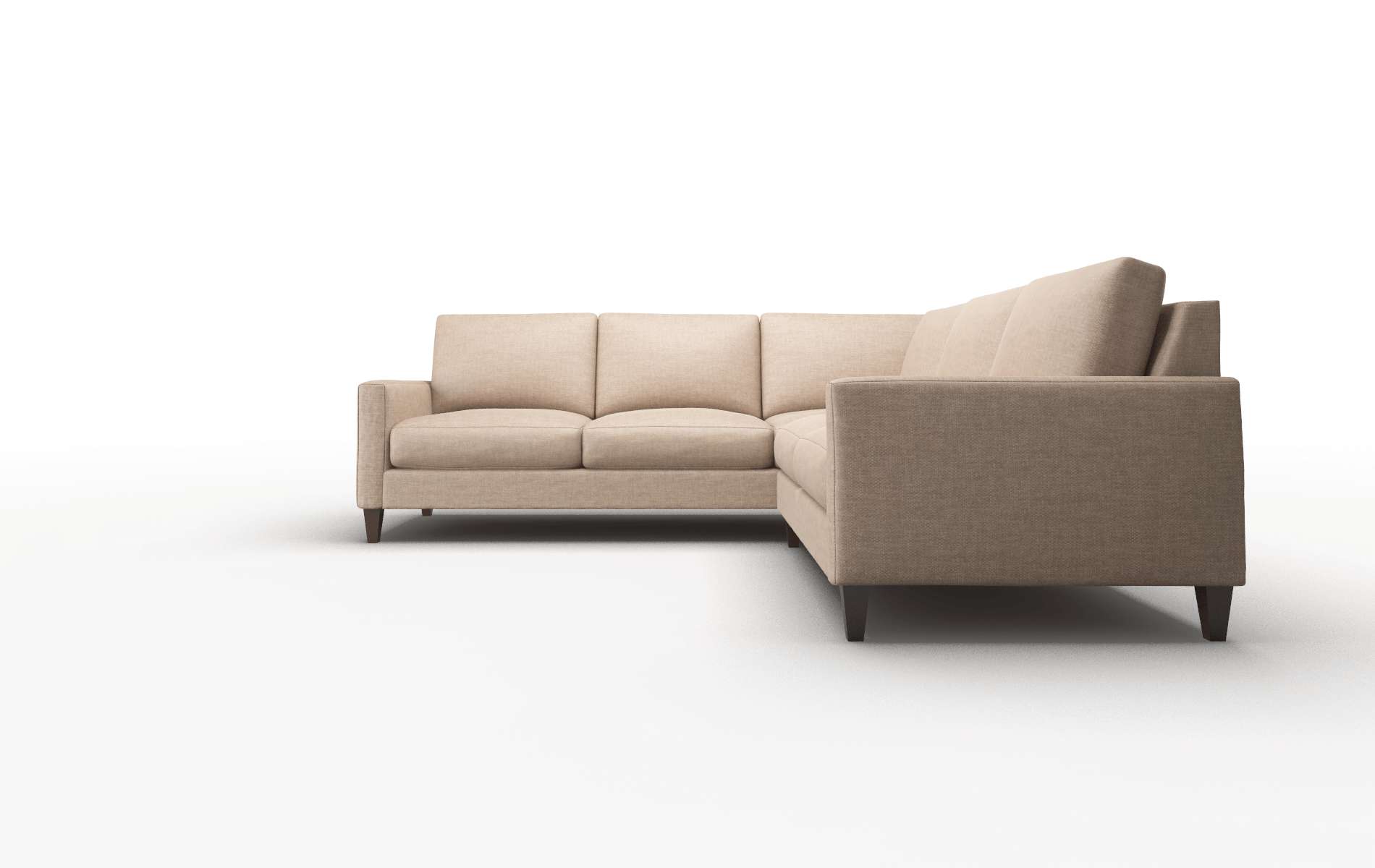 Cannes Keylargo Mink Sectional espresso legs 5