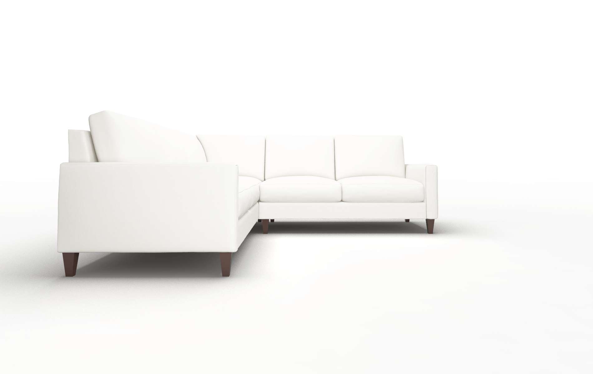 Cannes Keylargo Oatmeal Sectional espresso legs 2