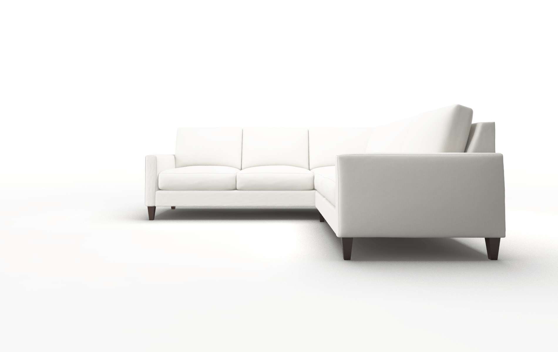 Cannes Keylargo Oatmeal Sectional espresso legs 5
