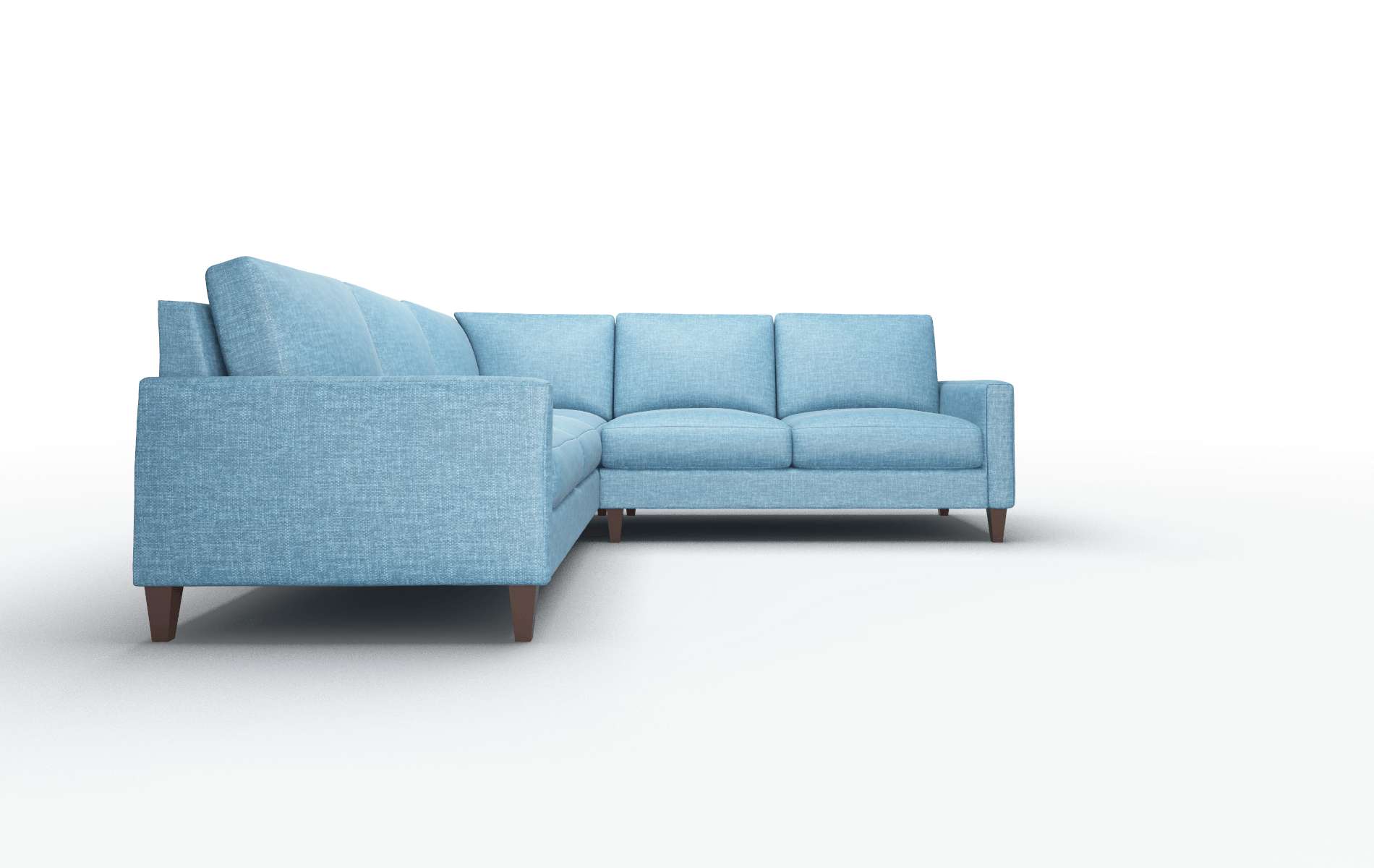 Cannes Keylargo Ocean Sectional espresso legs 2
