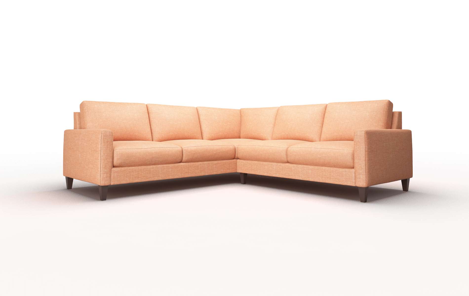 Cannes Keylargo Terracotta Sectional espresso legs 1