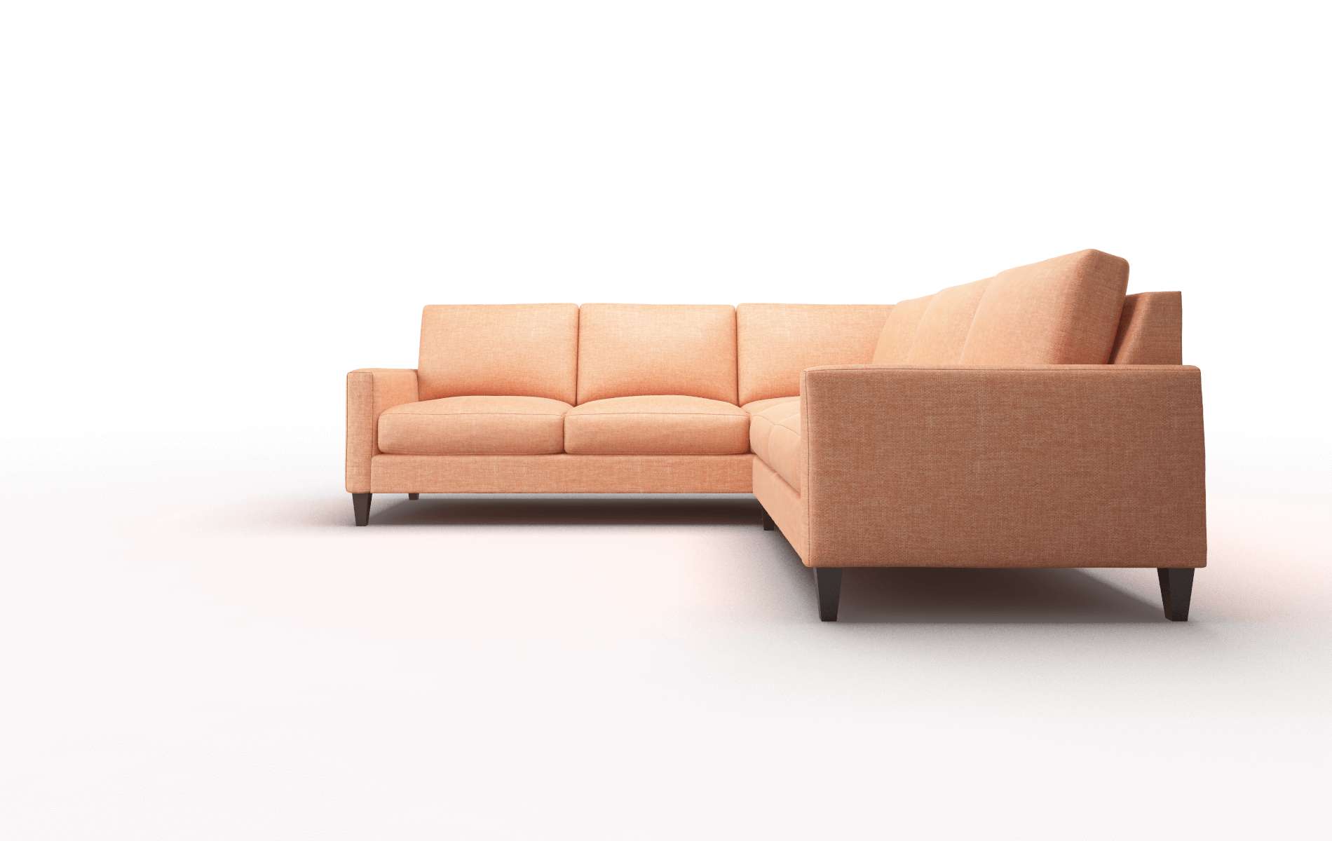 Cannes Keylargo Terracotta Sectional espresso legs 5