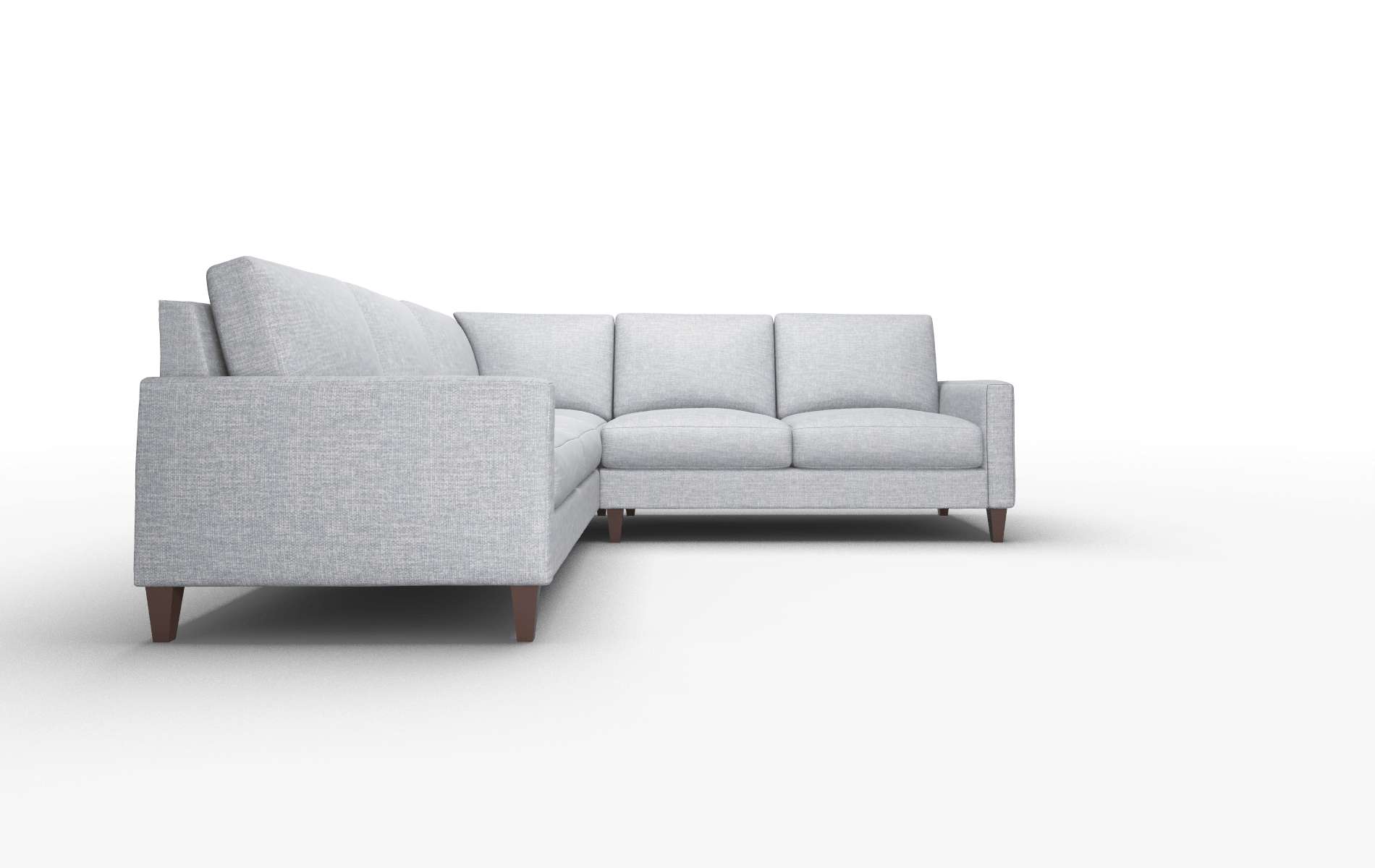 Cannes Lana Ash Sectional espresso legs 2
