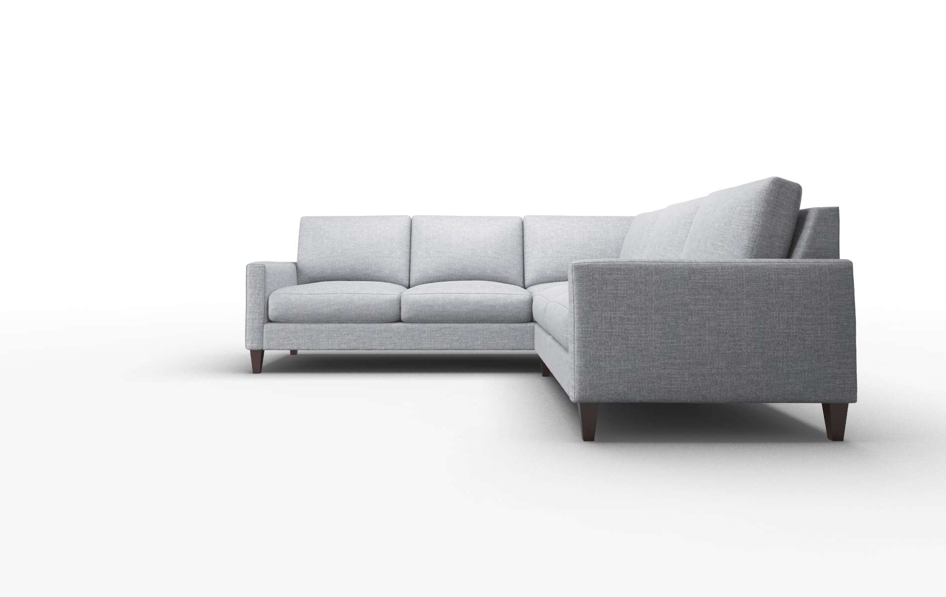 Cannes Lana Ash Sectional espresso legs 5