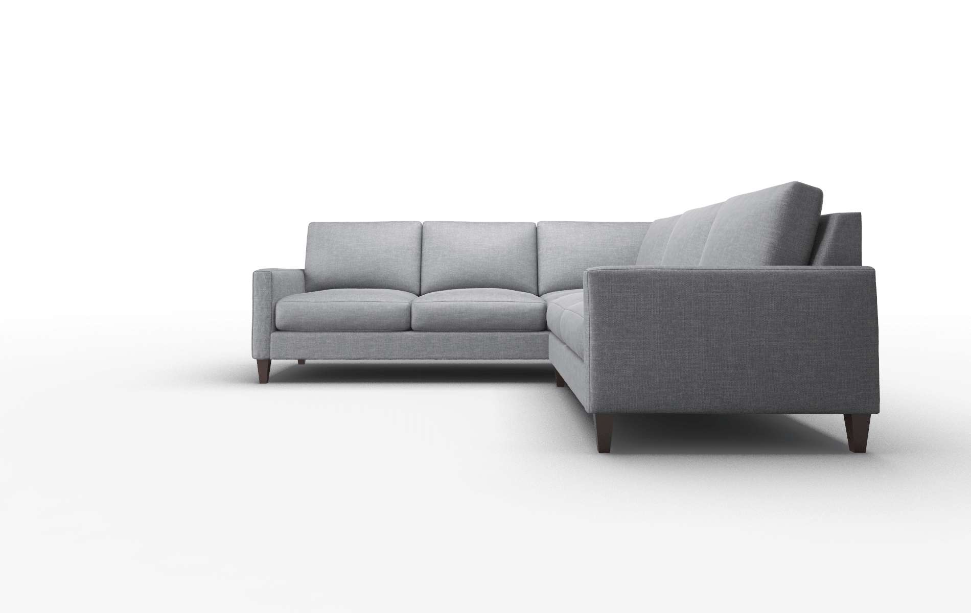 Cannes Lana Onyx Sectional espresso legs 5