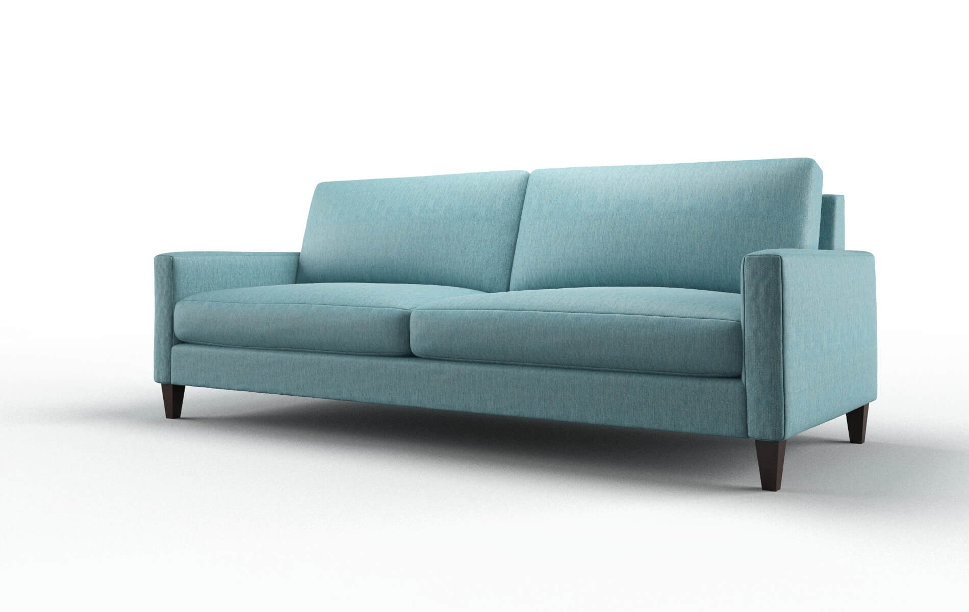 Cannes Lana Peacock Sofa espresso legs 4