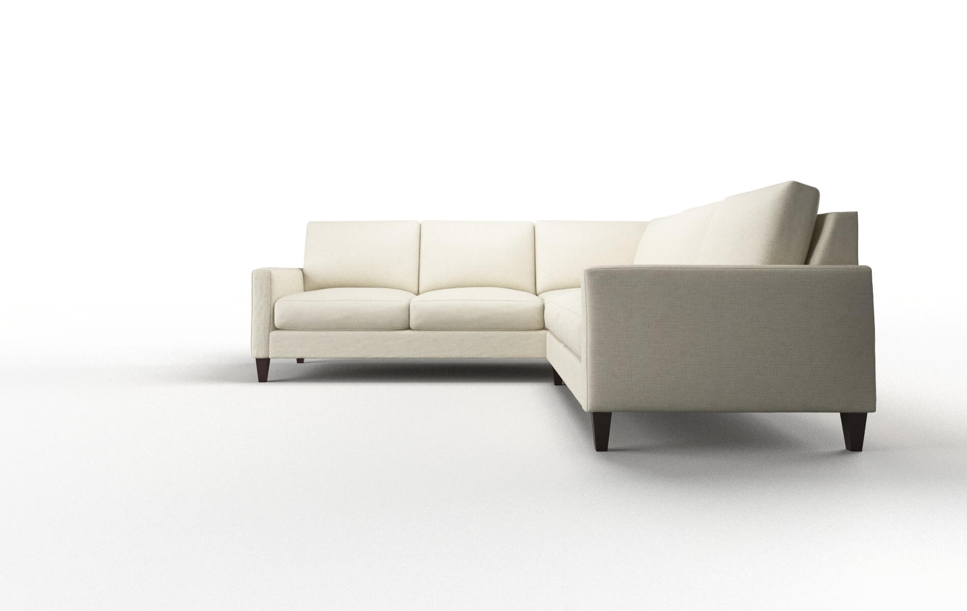 Cannes Lana Sand Sectional espresso legs 5