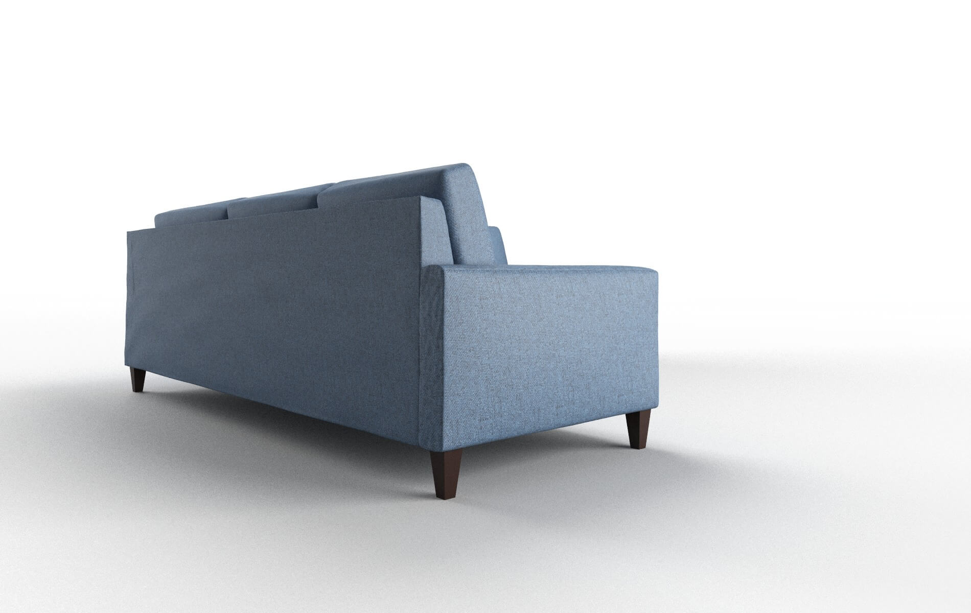 Cannes Leslie Indigo Sectional espresso legs 3