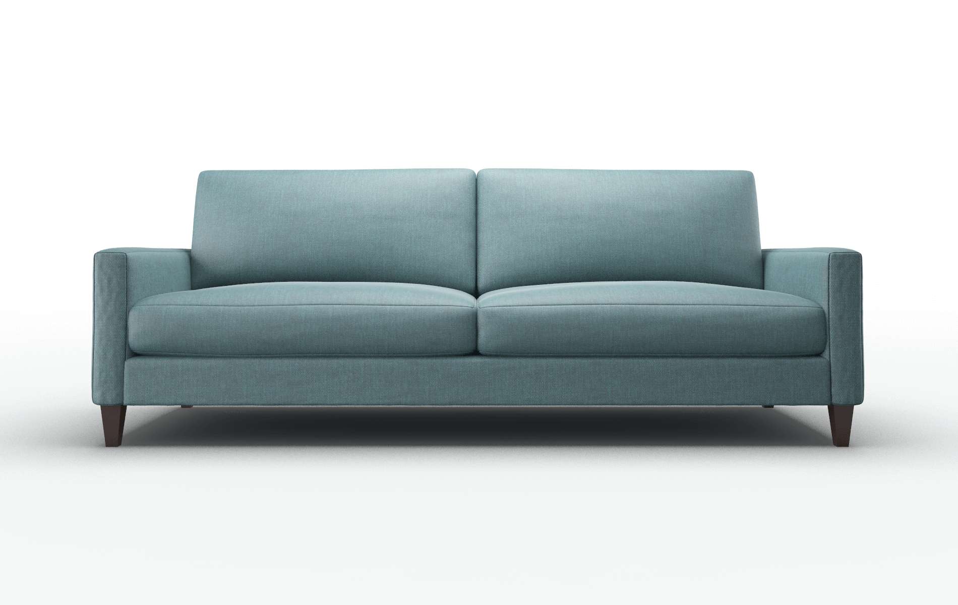 Cannes Leslie Peacock Sofa espresso legs