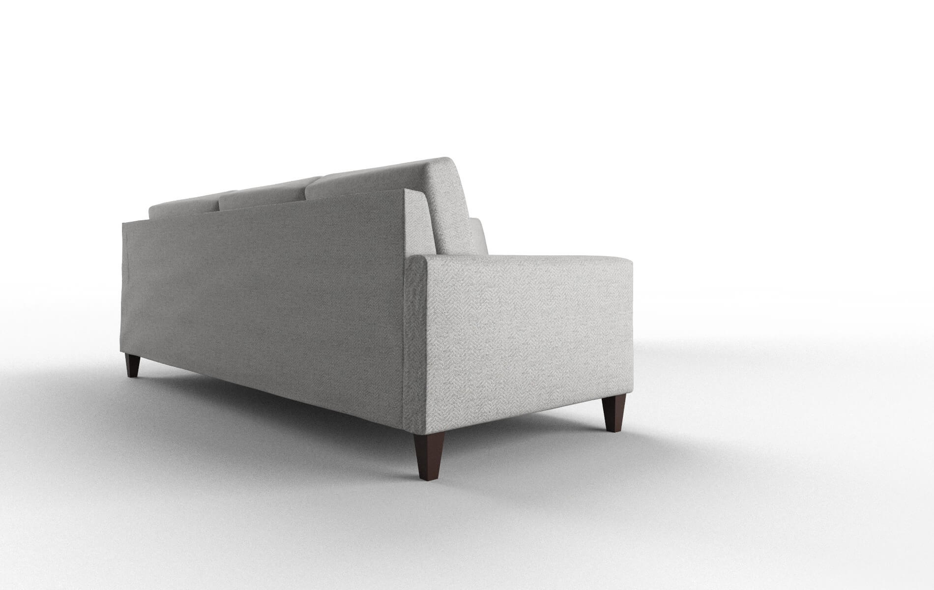 Cannes Malibu Dove Sectional espresso legs 3
