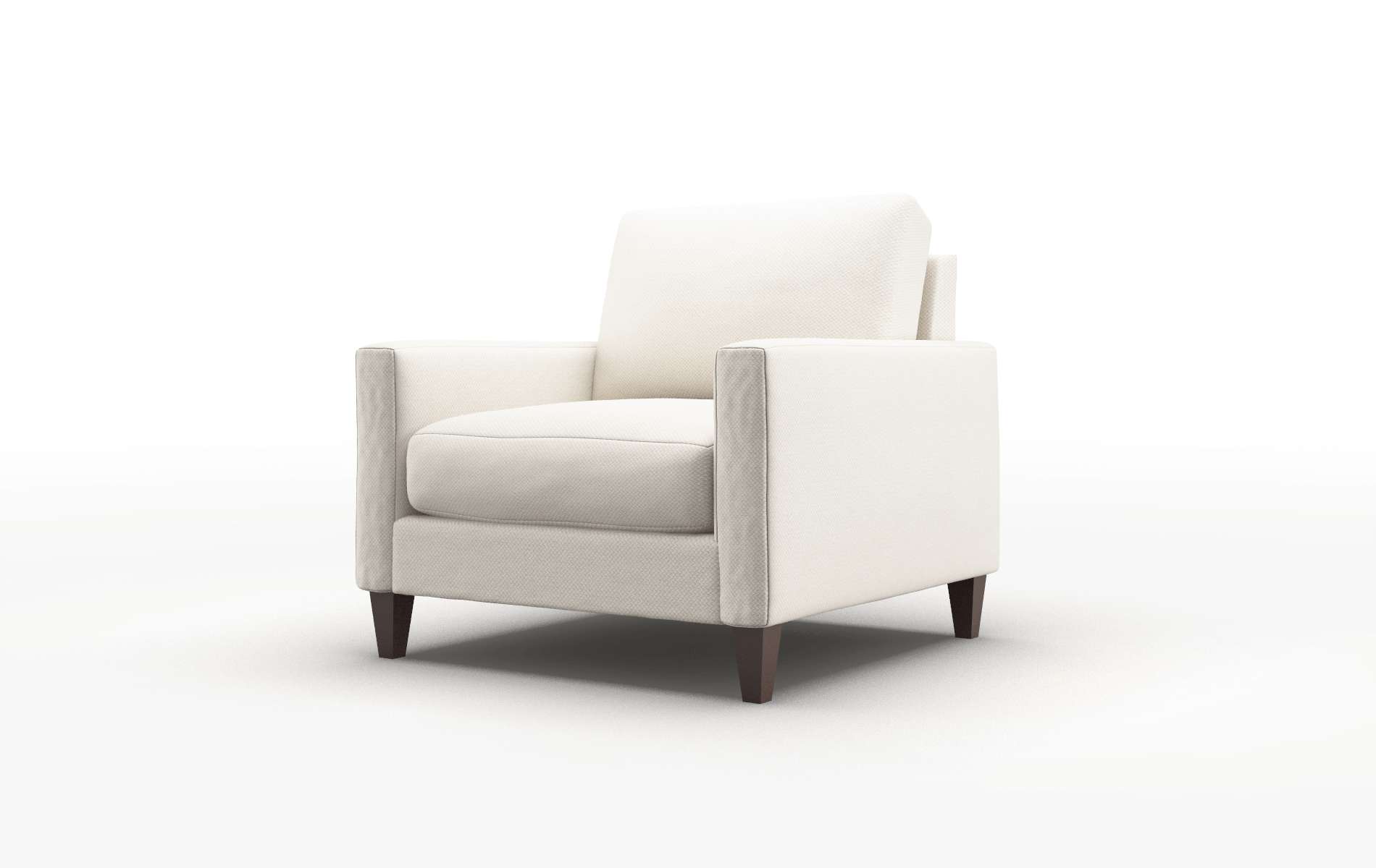 Cannes Malibu Linen Chair espresso legs 4