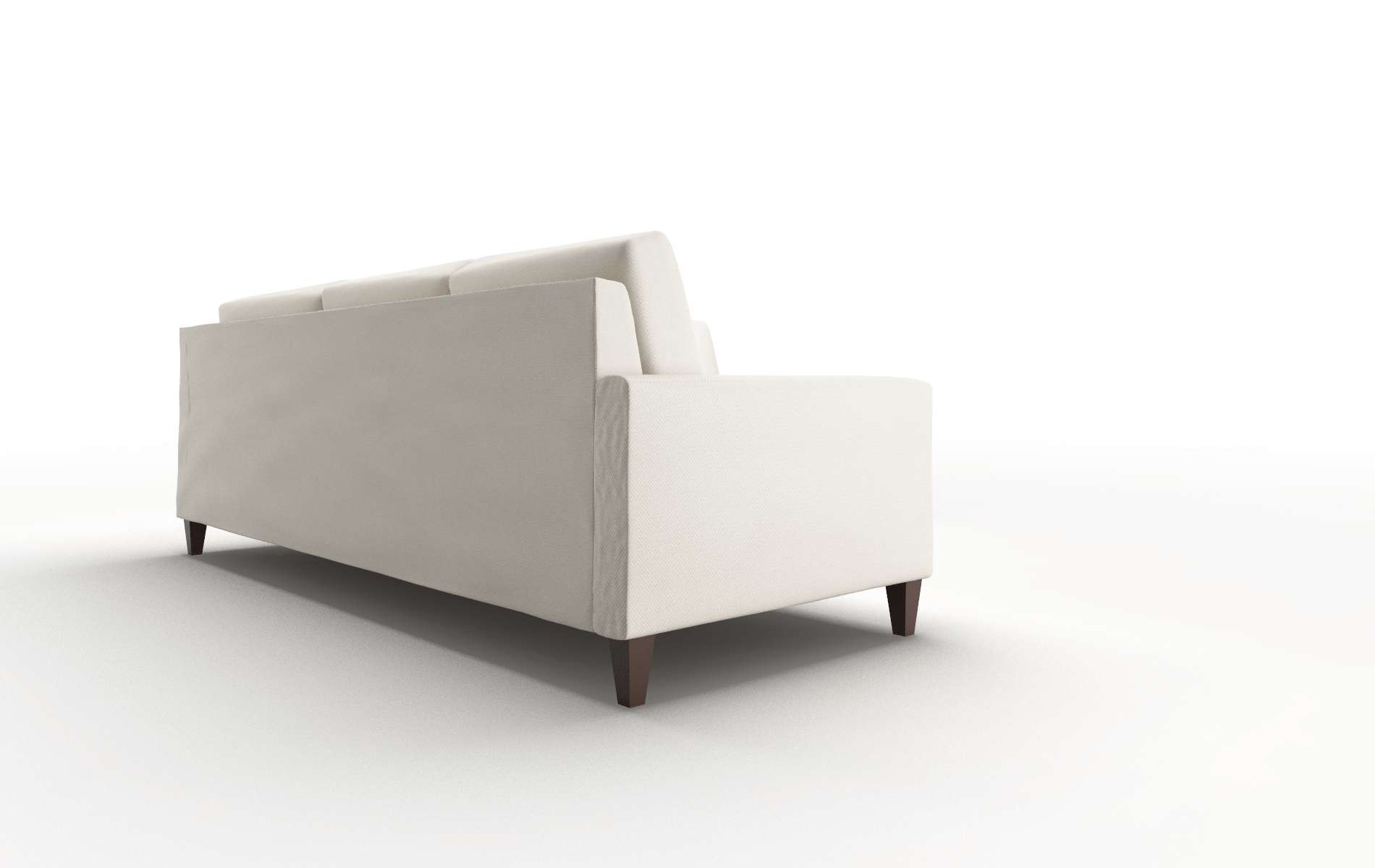 Cannes Malibu Linen Sectional espresso legs 3