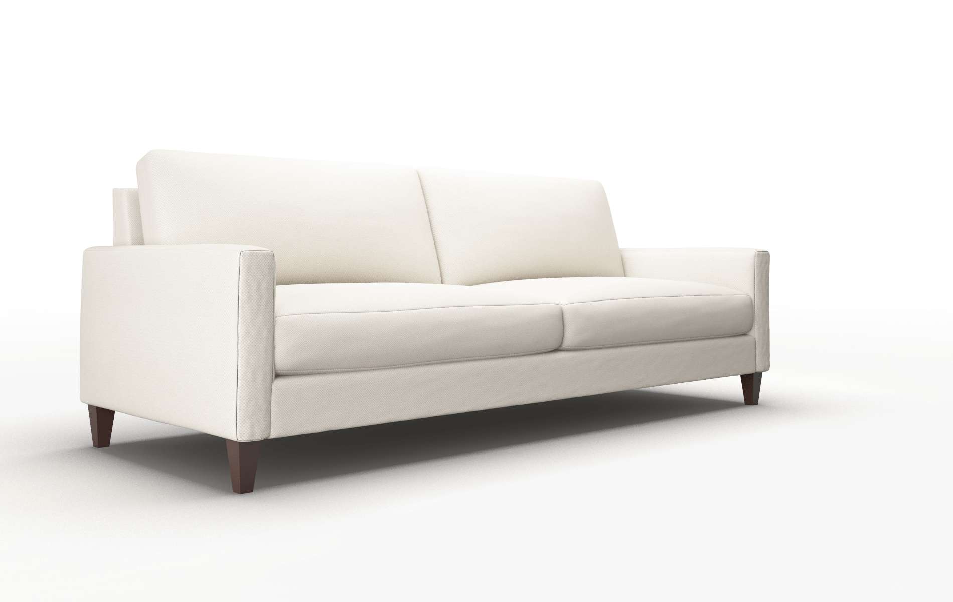 Cannes Malibu Linen Sofa espresso legs 2