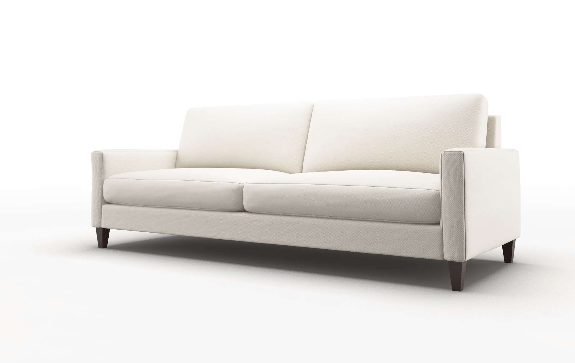 Cannes Malibu Linen Sofa espresso legs 4